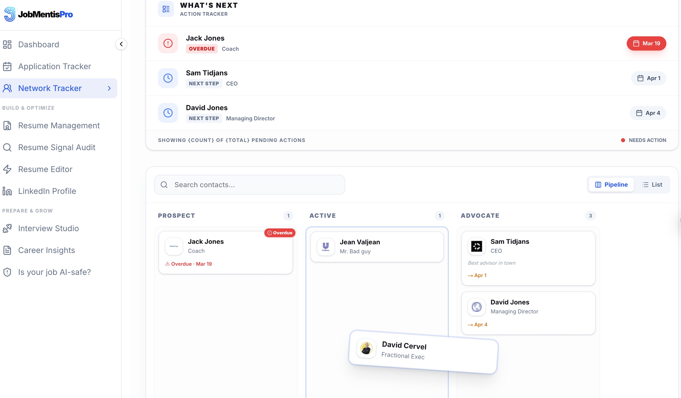 Network Tracker Pipeline